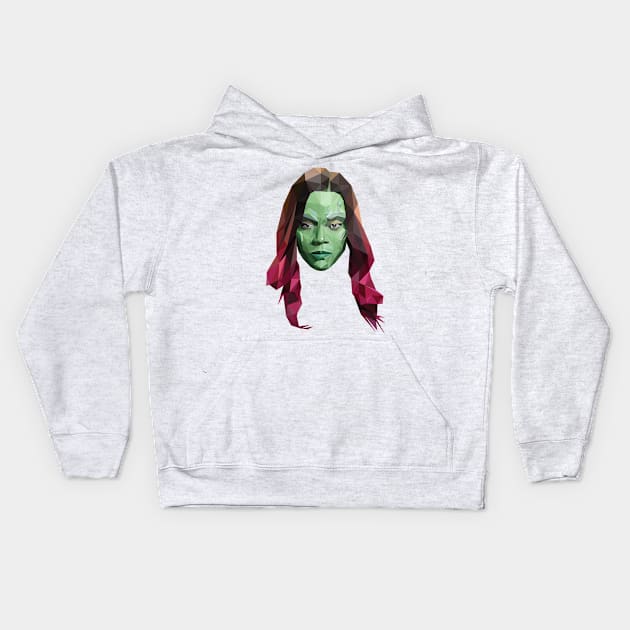 Gamora Poly Kids Hoodie by CriSan